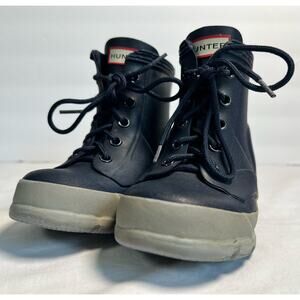 Hunter‎ Boots Kids Lace Up Blue Gray Size US 9B/10G